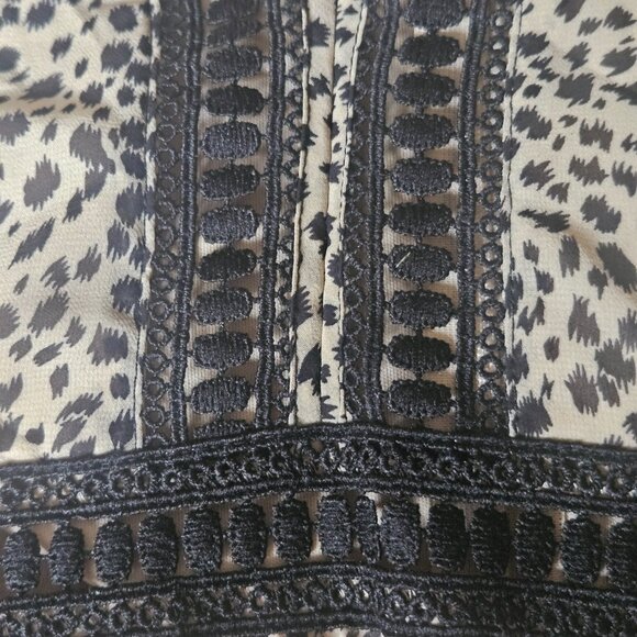 NWT BALTIC BORN Cha Cha Maxi Dress Womens SZ X-Large Beige/Black Boho Chic Flowy - Picture 9 of 16